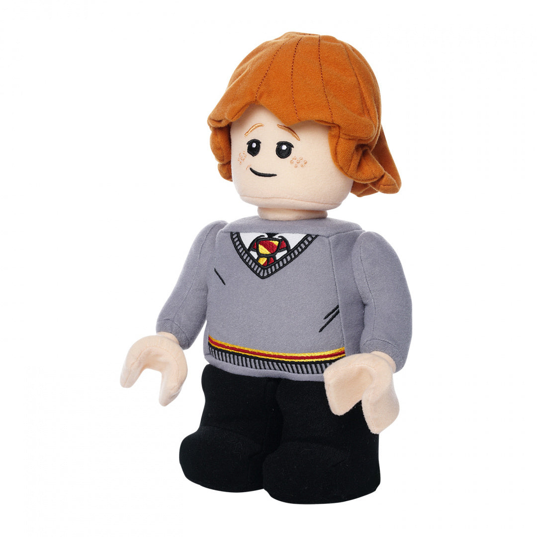 Pluszak Ron Weasley LEGO miękka pluszowa figurka z rudymi włosami i szarą bluzą