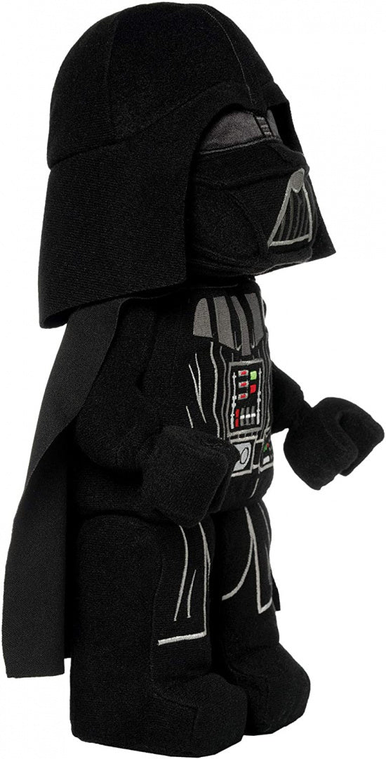 pluszak LEGO Star Wars Darth Vader w czarnym kostiumie z peleryną i maską z ikoną postaci Star Wars