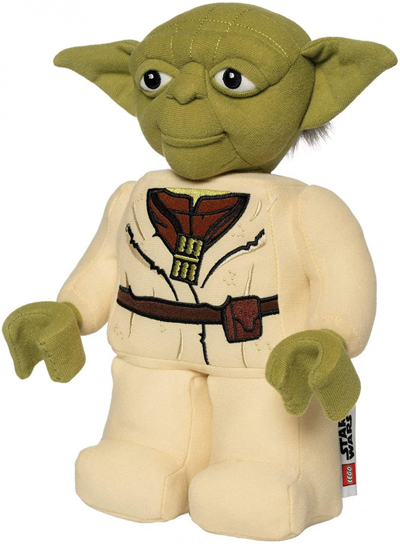Pluszak Yoda LEGO Star Wars w beżowym stroju z detalami i dużymi uszami