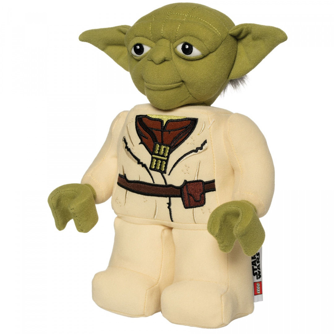 Pluszak Yoda LEGO Star Wars miękka zabawka w kształcie postaci Yody z nadrukiem na ubranku