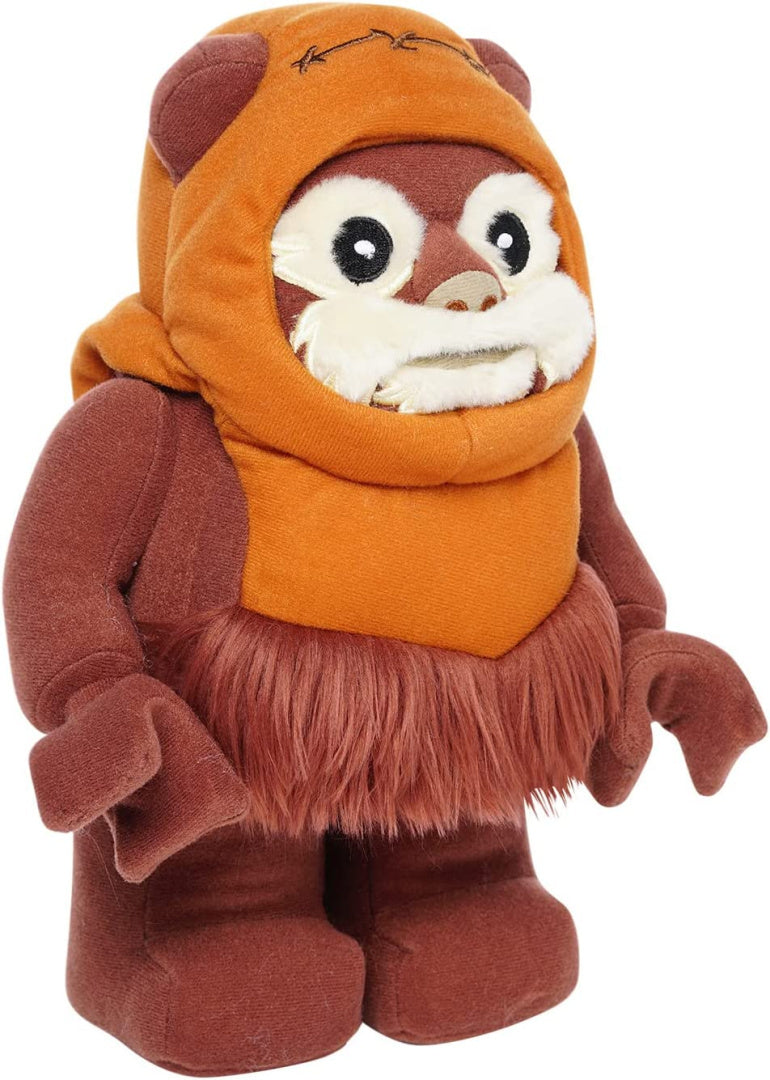Pluszak LEGO Star Wars Ewok w brązowym ubranku z pomarańczowym kapturem z miękkiego materiału