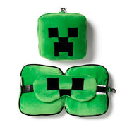 Pluszowa poduszka podróżna Minecraft w zielonym kolorze z motywem Creeper od Puckator