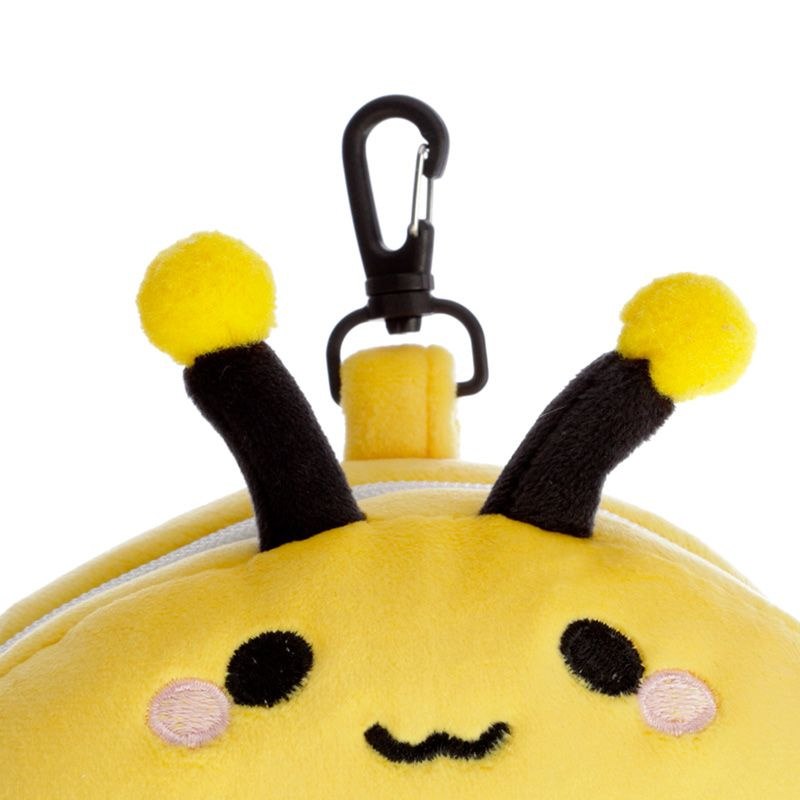 Pluszowa poduszka podróżna dla dzieci w kształcie uroczej pszczółki z karabińczykiem