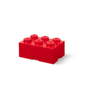 czerwony pojemnik LEGO Brick 6 z 6 wypustkami do przechowywania klocków