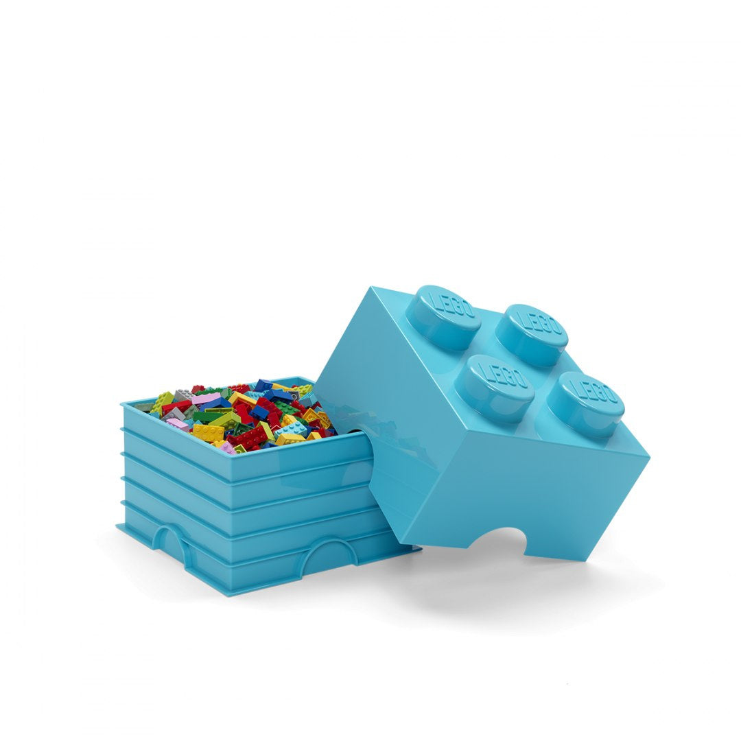 Contenedor de 4 ladrillos LEGO® (Azul)