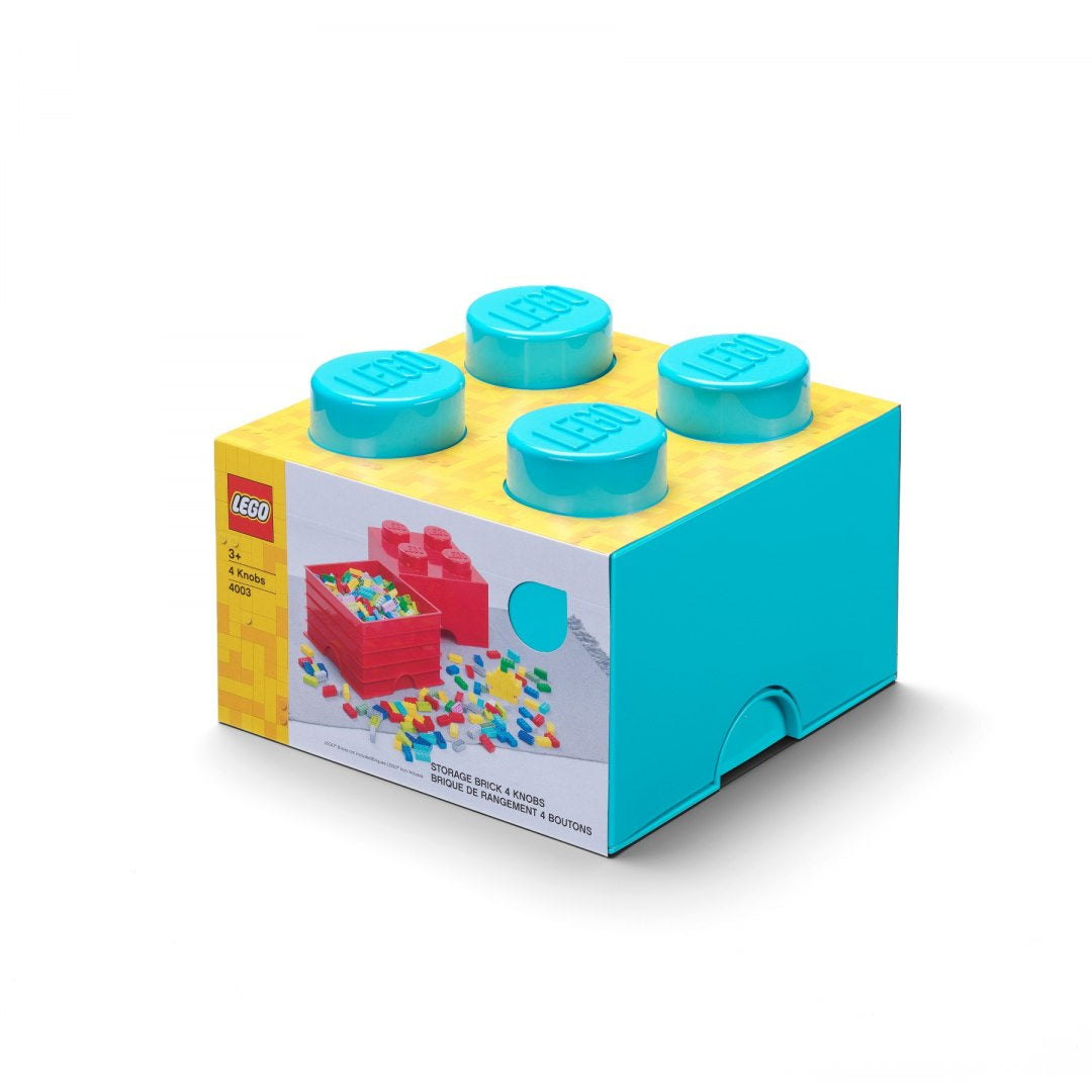 Contenedor de 4 ladrillos LEGO® (Azul)