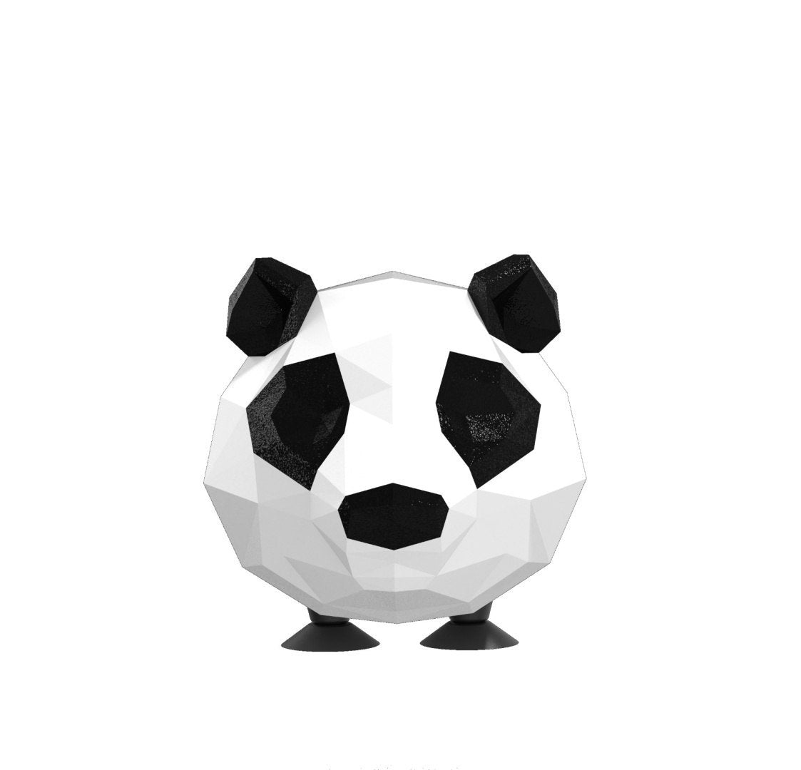 Yamann powerbank panda 4800 mah w kształcie pandy o nowoczesnym geometrycznym designie