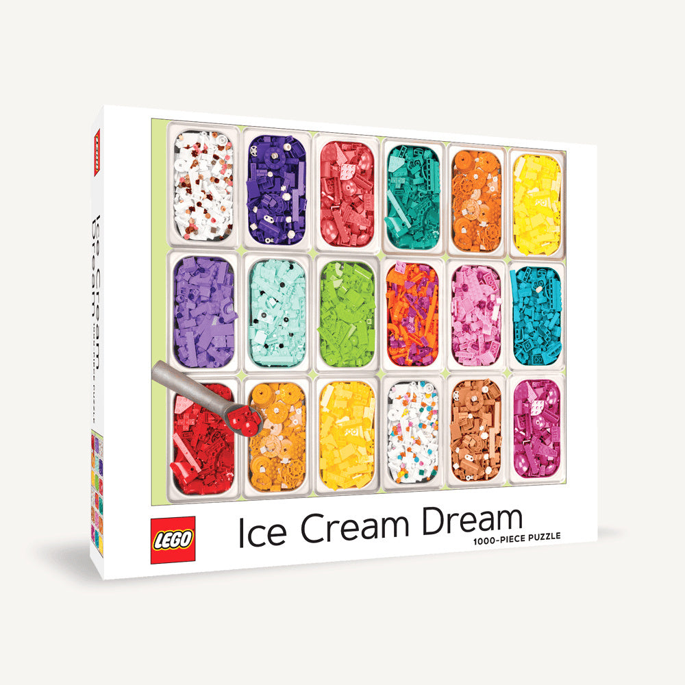 Puzzle LEGO 1000 elementów Ice Cream Dream z kolorowymi kawałkami przypominającymi lody