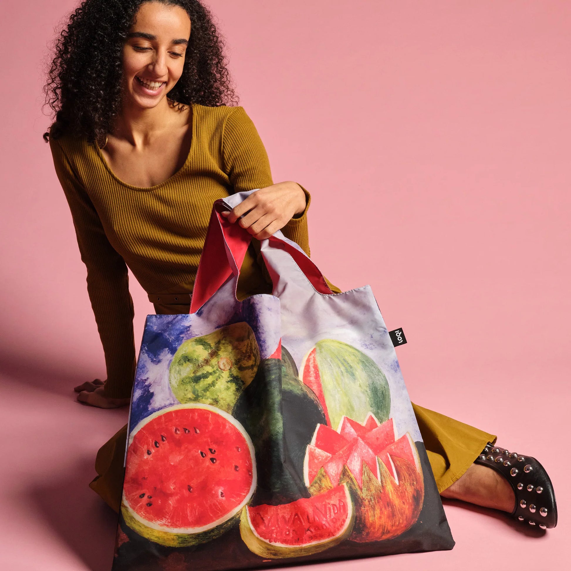 Torba LOQI Frida Kahlo – Viva la Vida, Watermelons
