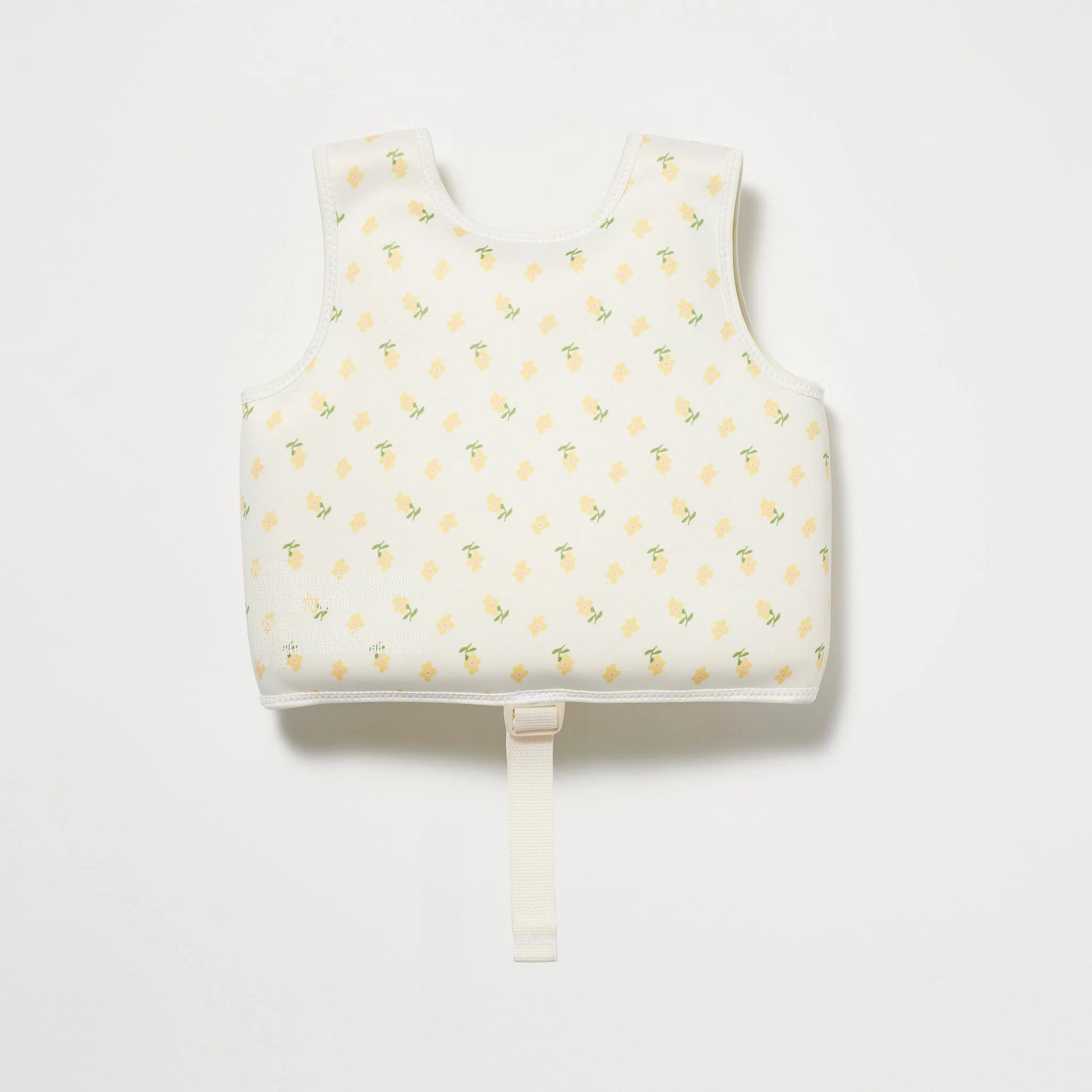 SUNNY LIFE kamizelka do pływania dla dzieci w białym kolorze z żółtym wzorem ananasa