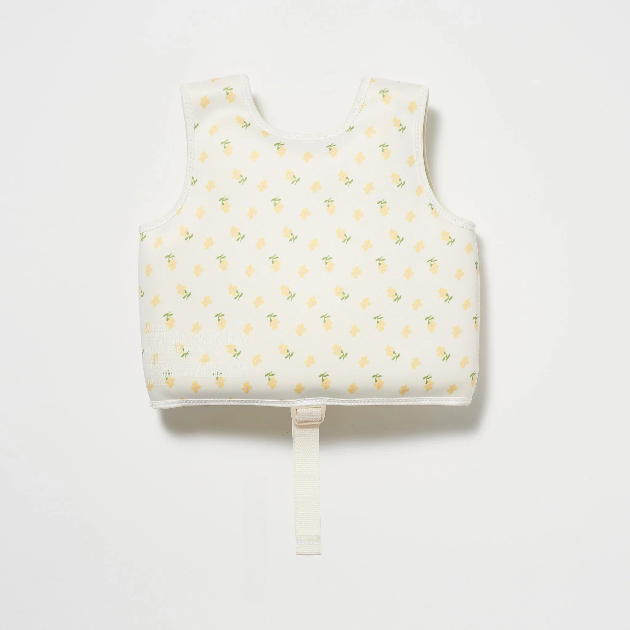 SUNNY LIFE kamizelka do pływania dla dzieci w białym kolorze z żółtym wzorem ananasa