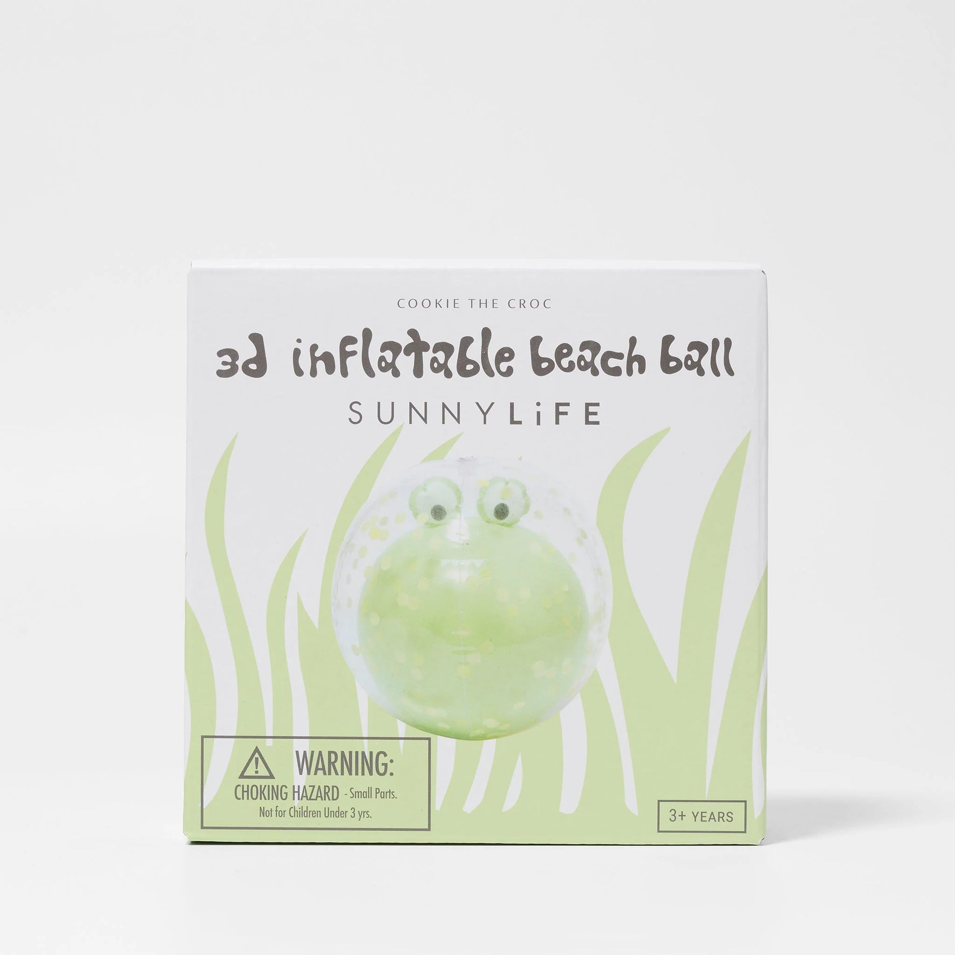 Nadmuchiwana piłka plażowa krokodyl SUNNY LIFE 3D z bezpiecznym designem dla dzieci powyżej 3 lat