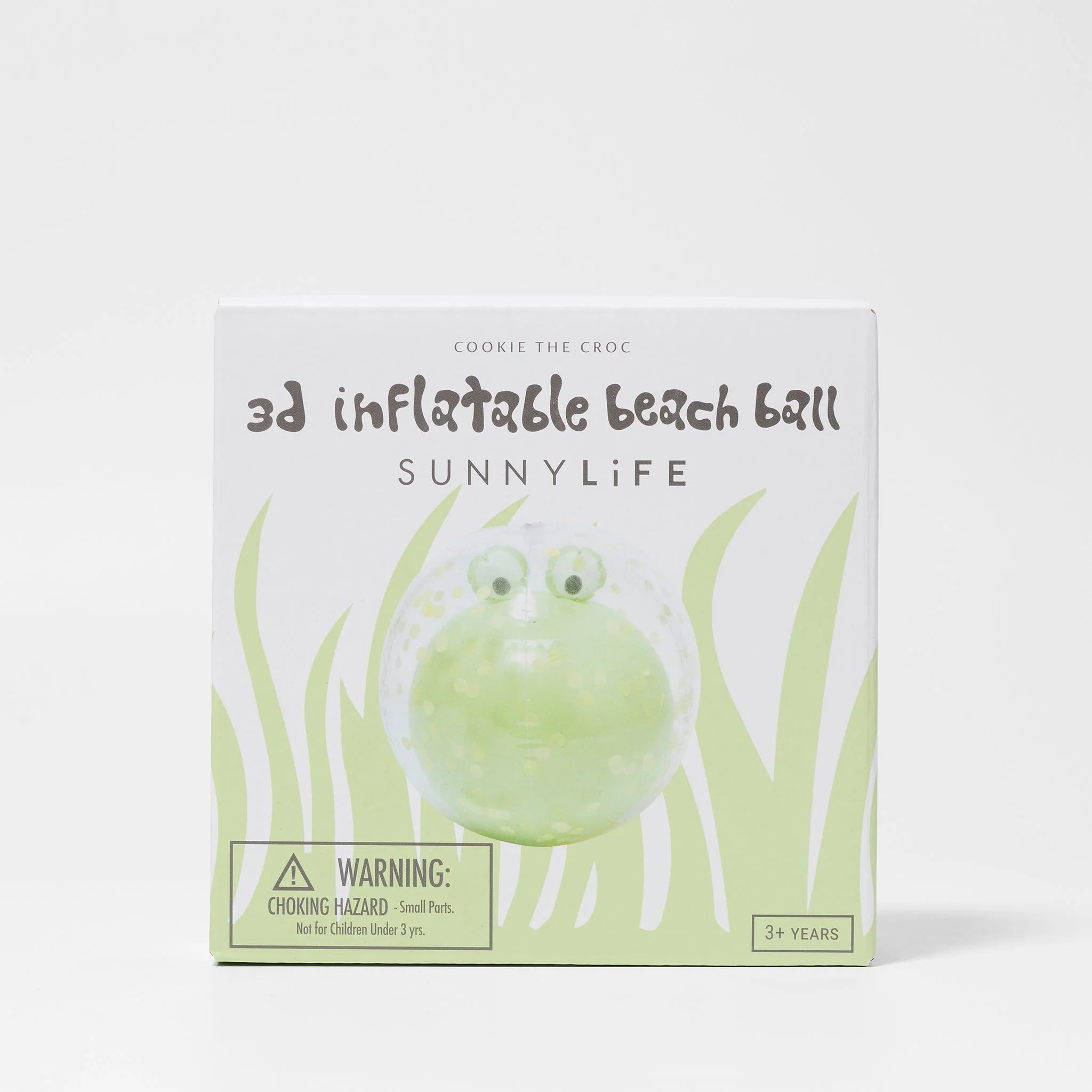 Nadmuchiwana piłka plażowa krokodyl SUNNY LIFE 3D z bezpiecznym designem dla dzieci powyżej 3 lat