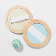 Zestaw do gry w piłkę plażową SUNNY LIFE z drewnianymi rakietami i miękką piłką do zabawy na plaży