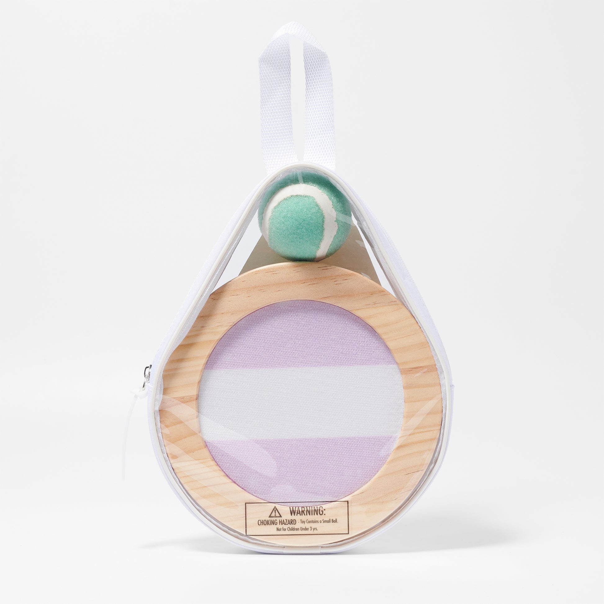 Zestaw do gry w piłkę plażową SUNNY LIFE z dwoma drewnianymi paletkami i piłką w przezroczystym etui