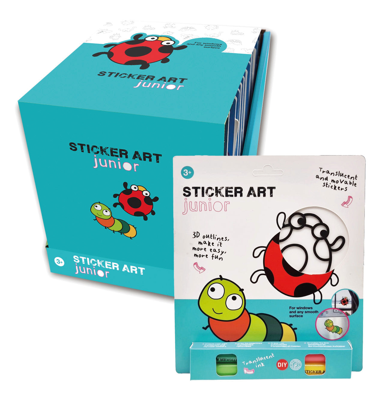 Zestaw do tworzenia naklejek Sticker Art – Robaczki