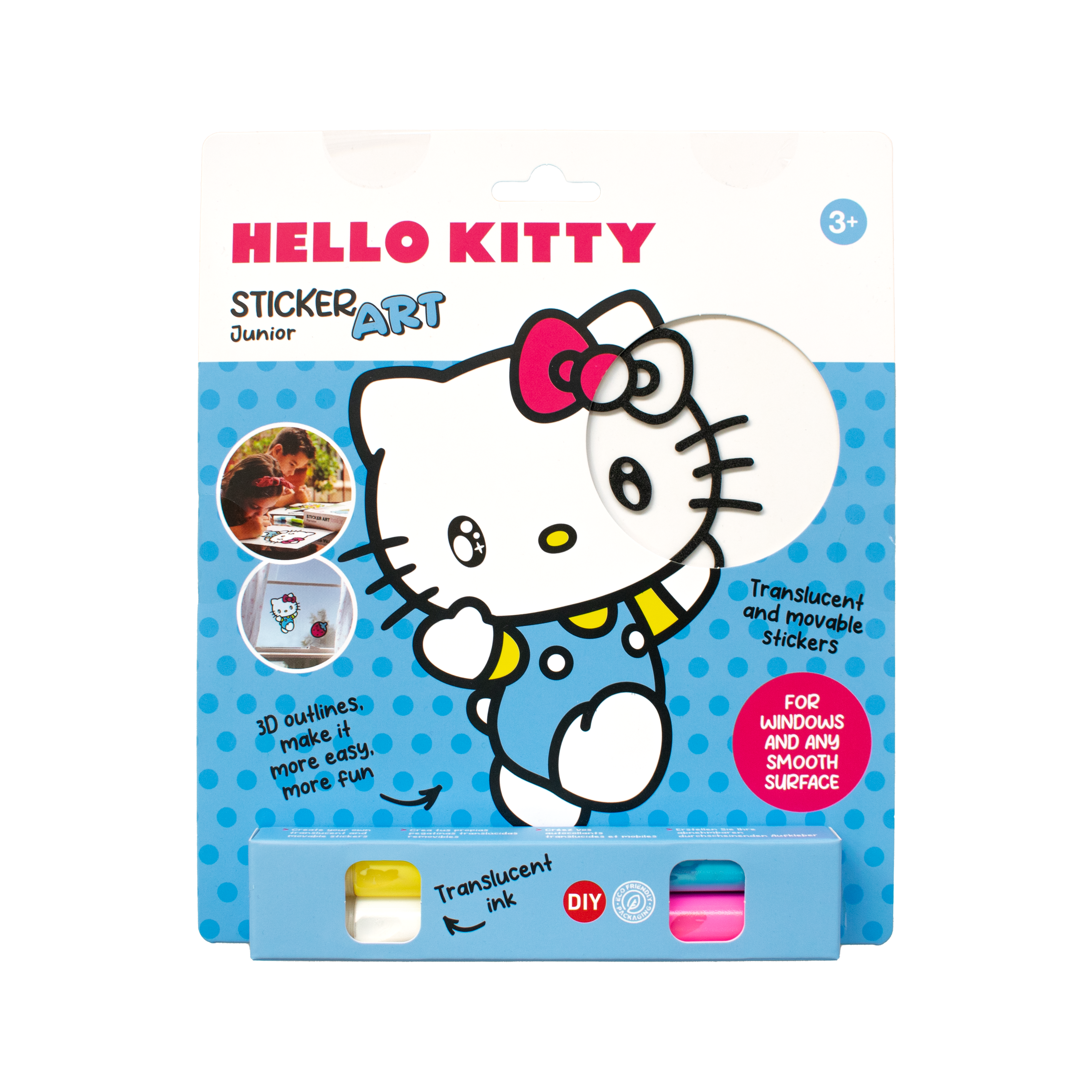 Kit de pegatinas de Hello Kitty o Kuromi