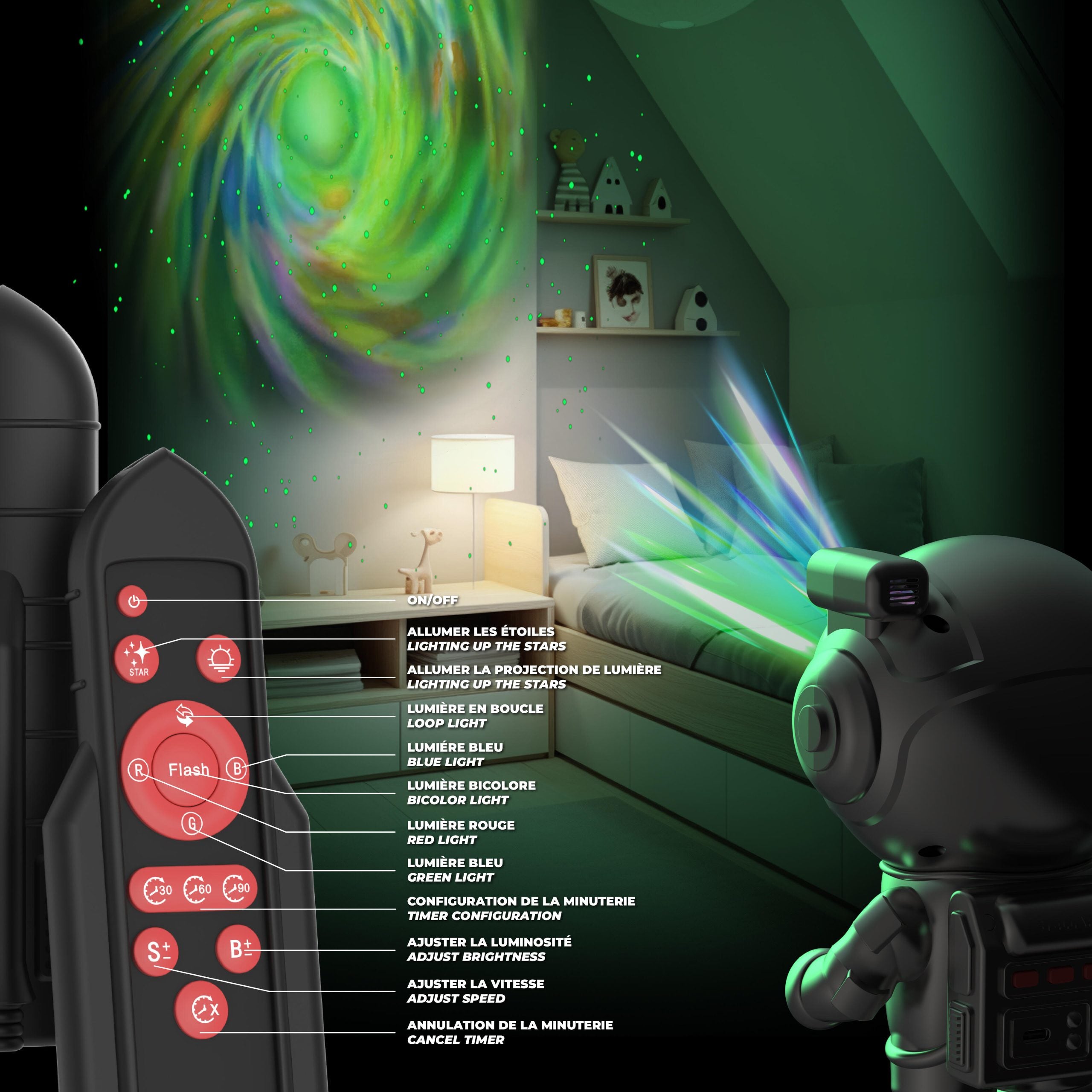 Stellar Light Silver – Proyector de la Vía Láctea