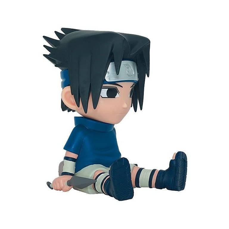 Plastoy skarbonka Naruto Sasuke w formie figurki siedzącego Sasuke z nożem