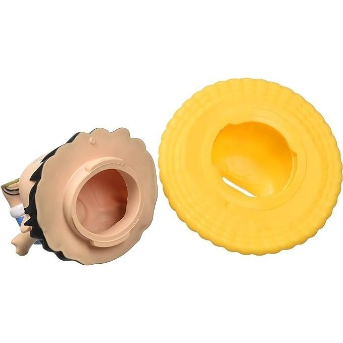 Otwarta skarbonka One Piece Chibi Luffy z zdejmowanym żółtym kapeluszem od Plastoy