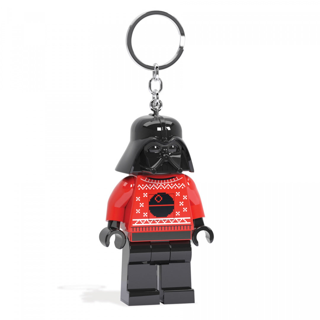 brelok LEGO Star Wars Darth Vader z figurką w czarno-czerwonym swetrze świątecznym