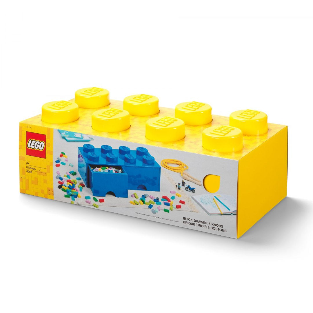 Żółta szuflada LEGO Brick 8 żółta do przechowywania klocków LEGO i akcesoriów