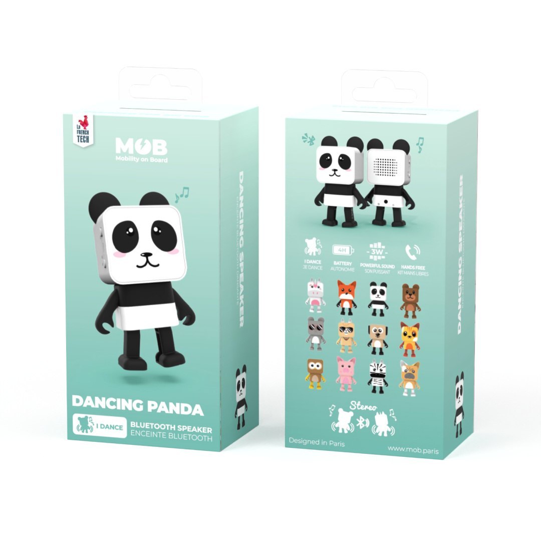 Tańczący głośnik bezprzewodowy panda Bluetooth w opakowaniu od WABOBA AB