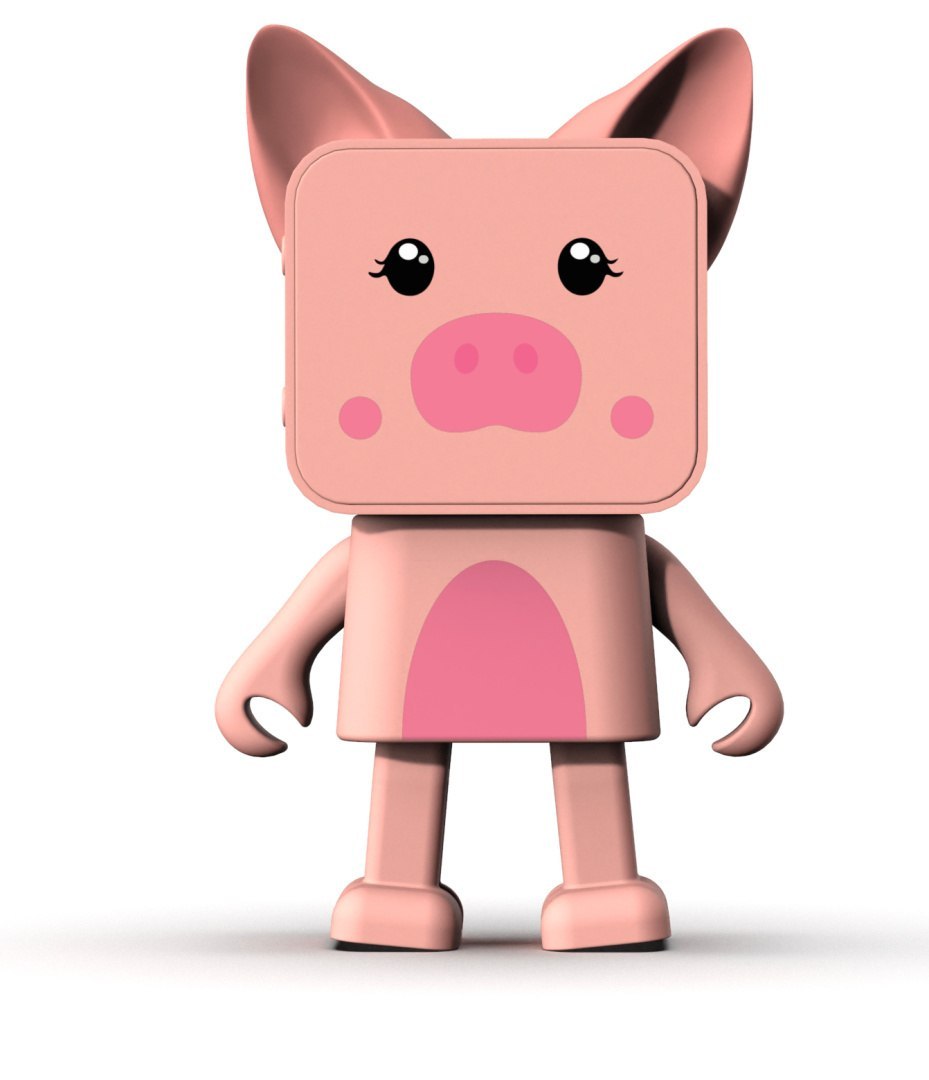 Tańczący głośnik bezprzewodowy świnka w różowym kolorze od WABOBA AB