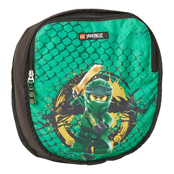 Zielony tornister LEGO Ninjago Lloyd z postacią ninja i motywem smoka na przodzie