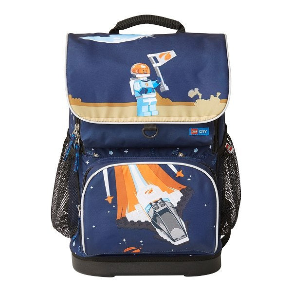 Tornister LEGO City dla dzieci z motywem kosmicznym w kolorze granatowym od Yamann