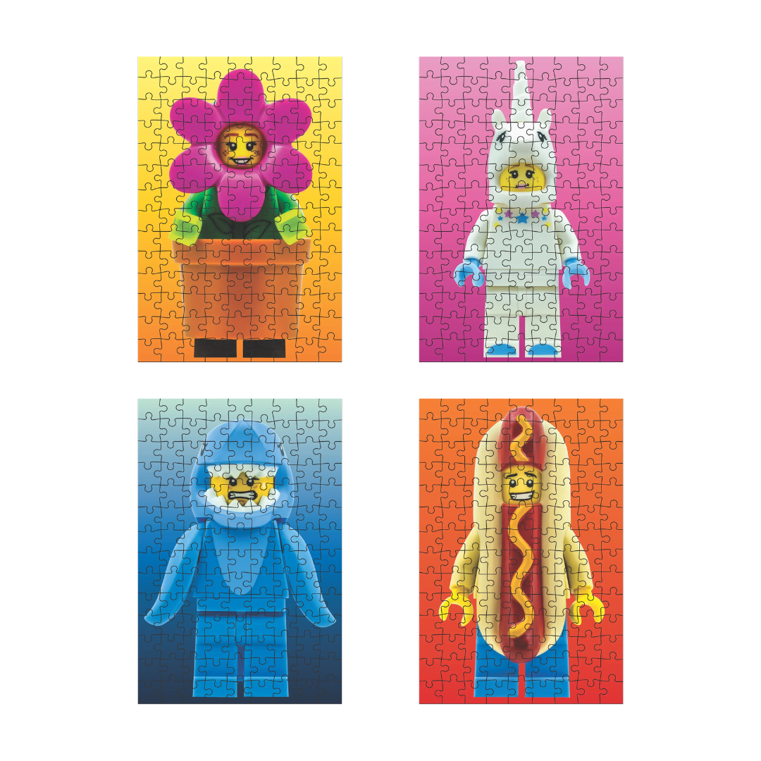 LEGO® Mystery Mini Puzzles – Minifigure Red Edition (126 pieces)