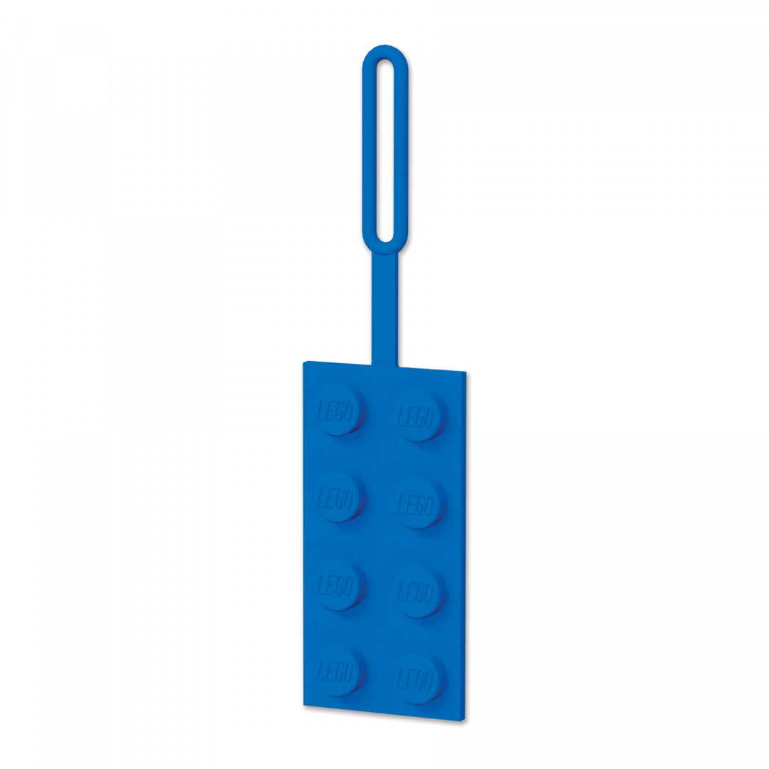 Niebieska zawieszka LEGO do bagażu BV JACOB COMPANY do oznaczania walizek i plecaków