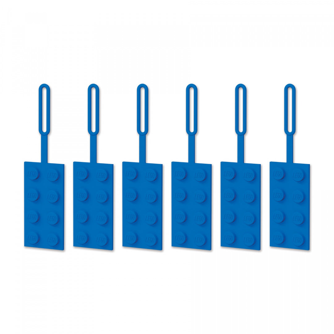 Niebieska zawieszka LEGO do bagażu od BV JACOB COMPANY zestaw sześciu sztuk