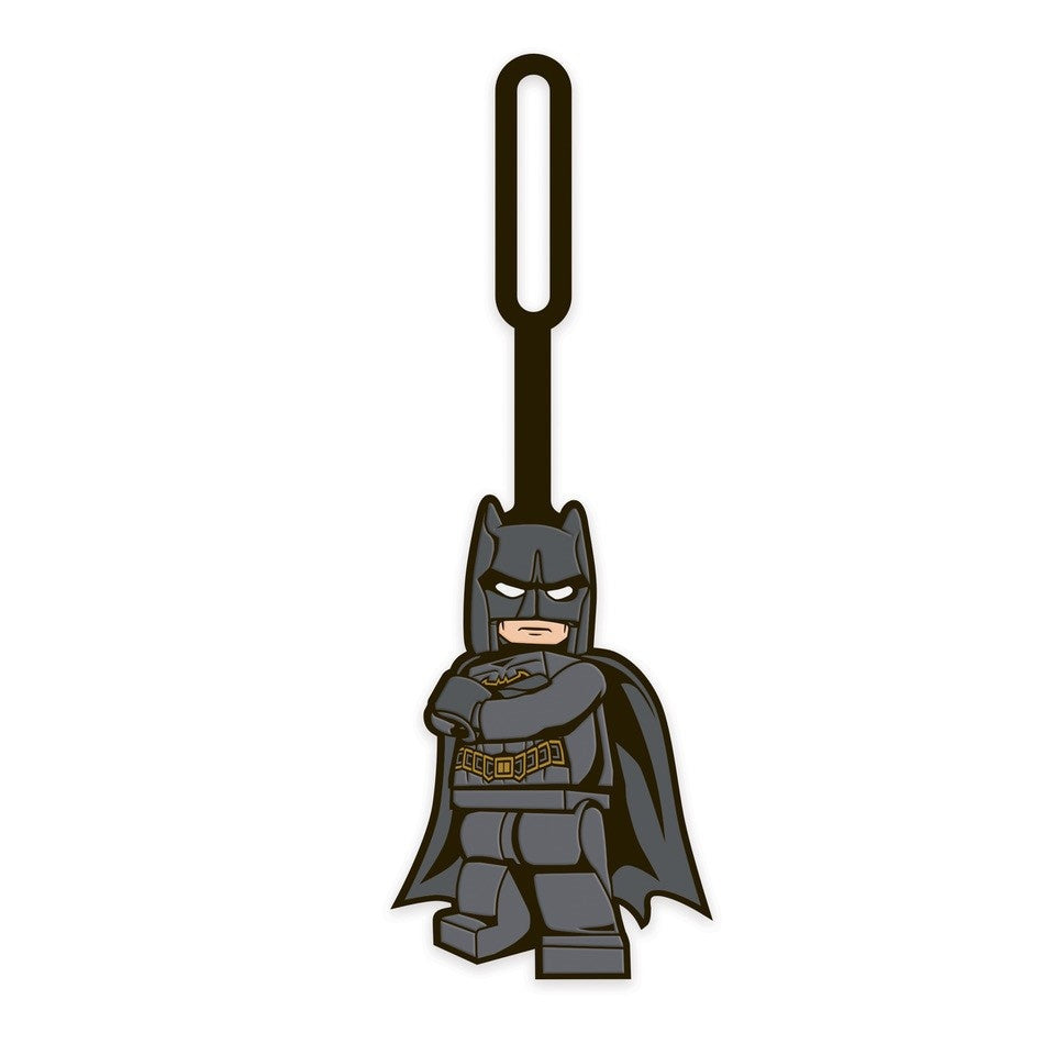 Zawieszka do plecaka Batman LEGO z wizerunkiem minifigurki Batmana w czarnym kostiumie