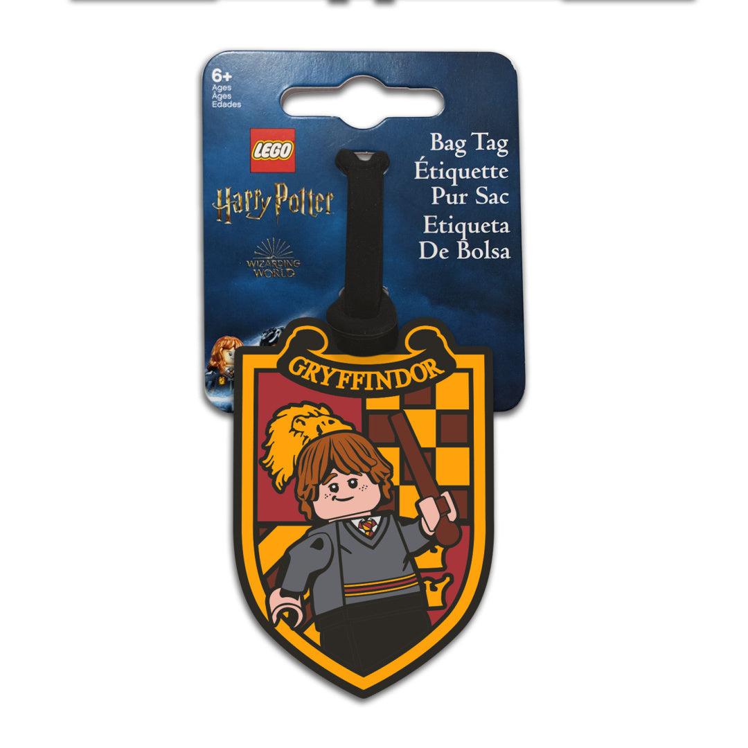 Zawieszka do plecaka LEGO Harry Potter z motywem Gryffindor i figurką czarodzieja