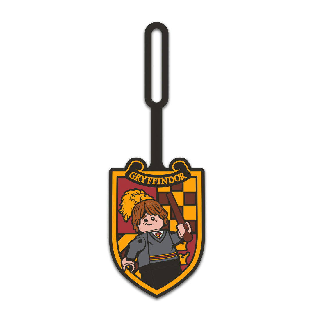 Zawieszka do plecaka LEGO Harry Potter z postacią Gryffindor i czarodziejem z różdżką