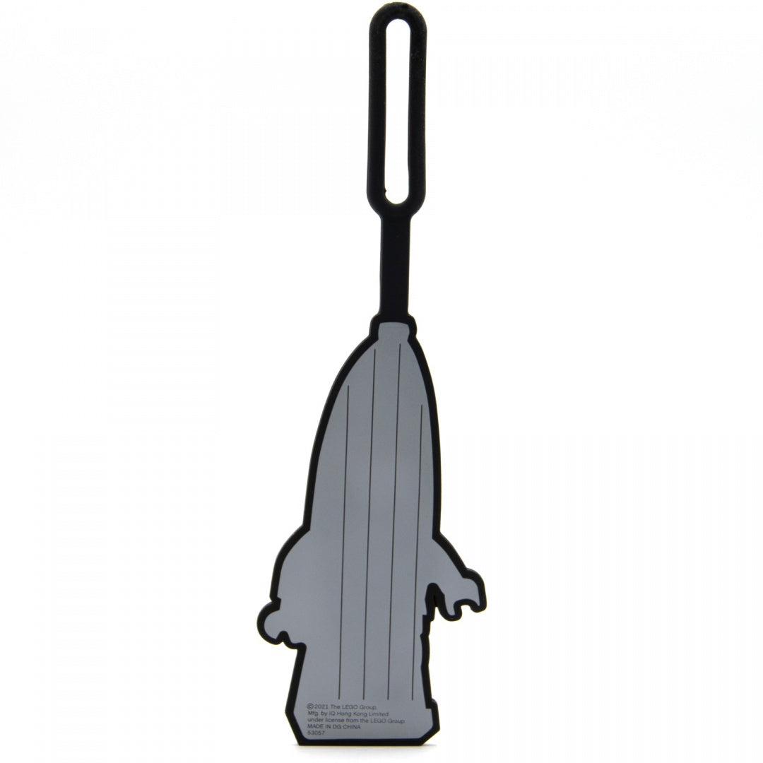 Zawieszka do plecaka LEGO banan w szarym kolorze z czarnym paskiem od BV JACOB COMPANY