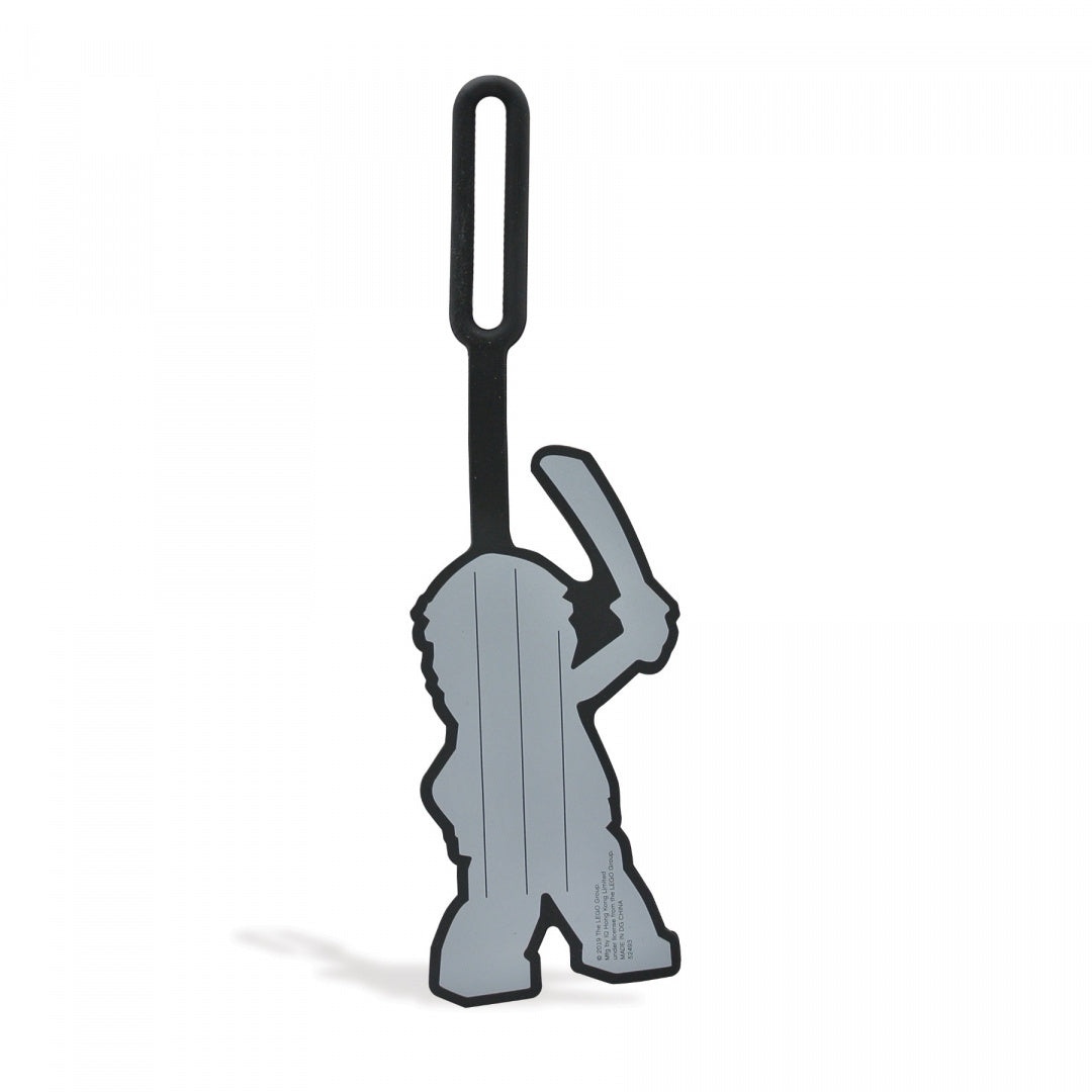 Szara zawieszka LEGO Ninjago Lloyd z czarnym paskiem do zawieszenia