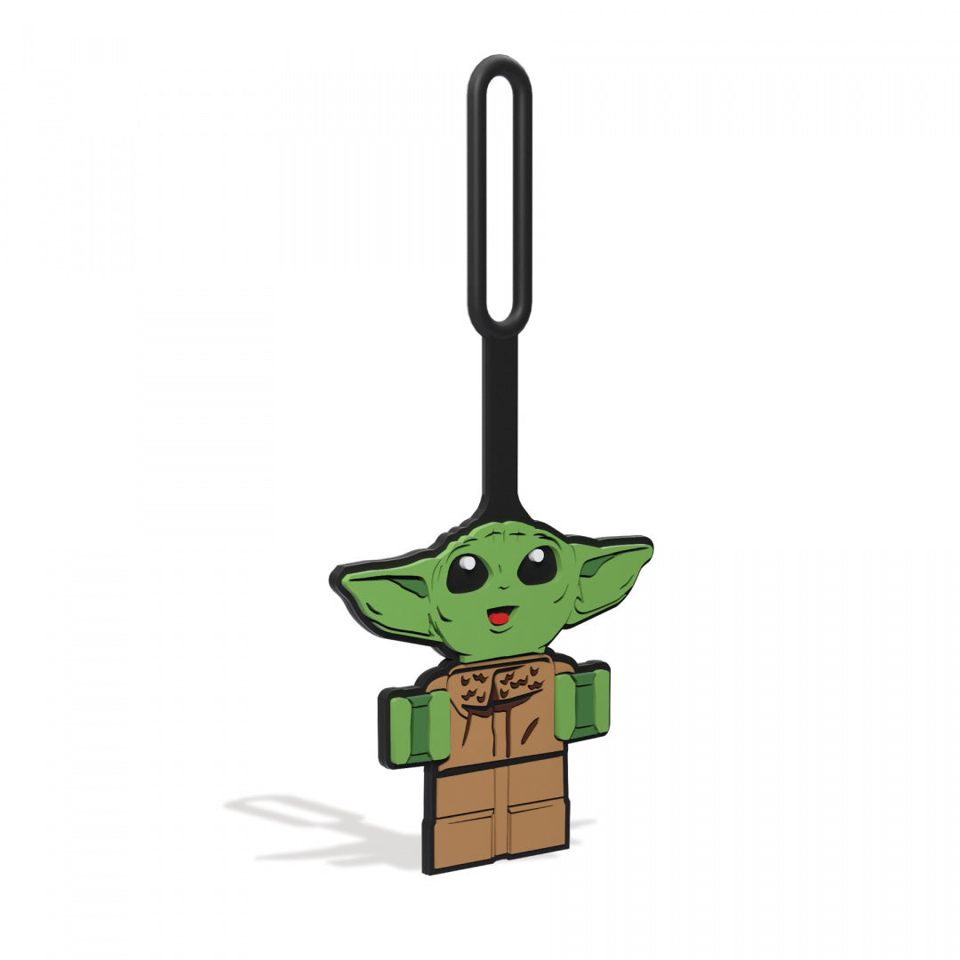Zawieszka LEGO Star Wars Baby Yoda zielona figurka z dużymi uszami i uśmiechem