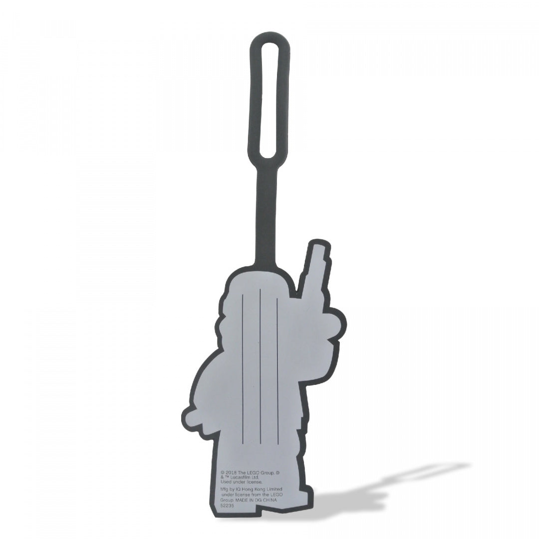 Zawieszka LEGO Star Wars Stormtrooper z szarym kształtem postaci i pętlą mocującą