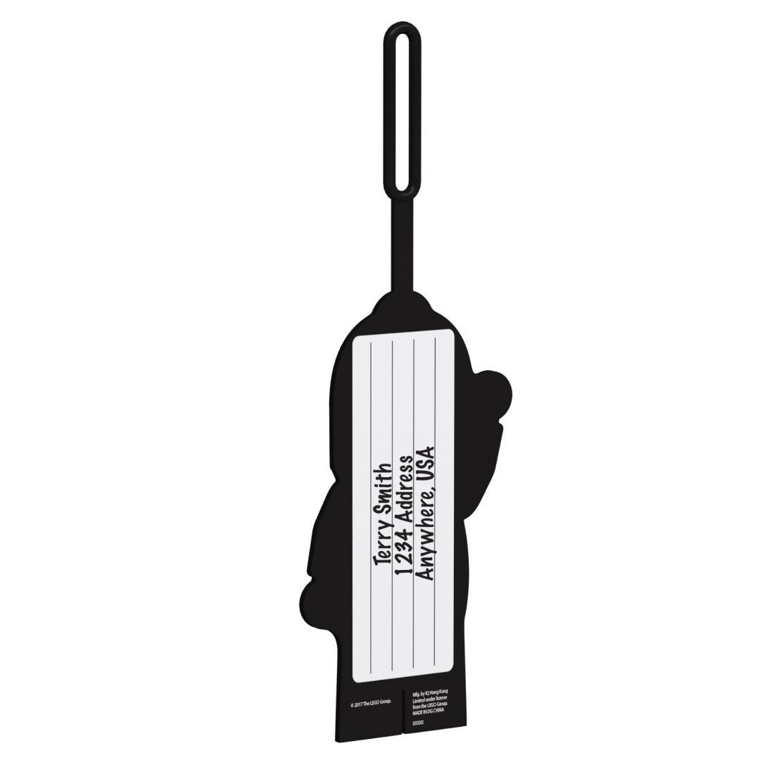 Czarna zawieszka LEGO rekin z miejscem na dane adresowe od BV JACOB COMPANY