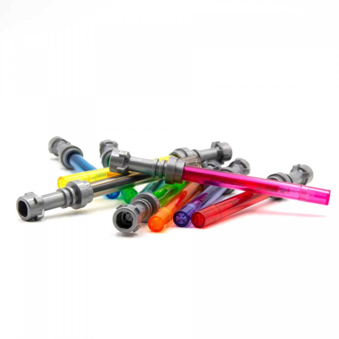 Kolorowe długopisy żelowe Star Wars LEGO z uchwytami przypominającymi miecze świetlne