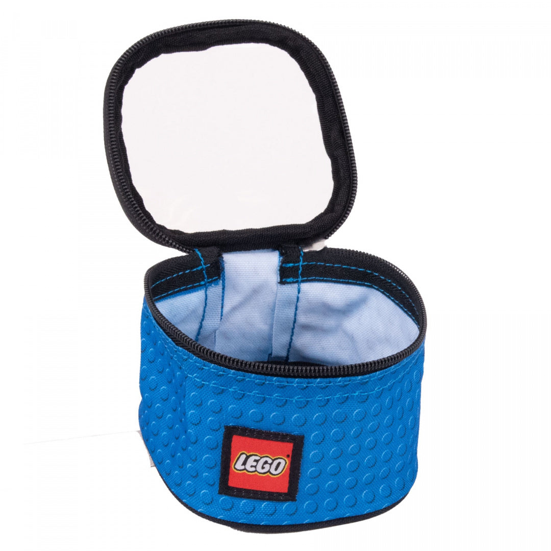 Niebieski organizer LEGO na klocki z otwartą pokrywą and nadrukiem LEGO od BV JACOB COMPANY
