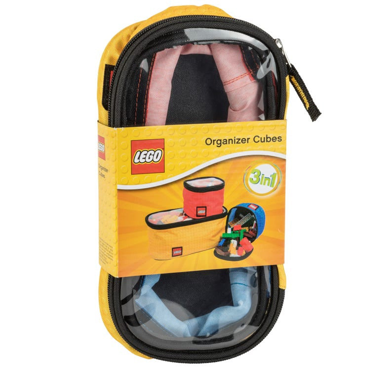 Organizery LEGO na klocki 3w1 żółty przezroczysty pojemnik na klocki LEGO BV JACOB COMPANY