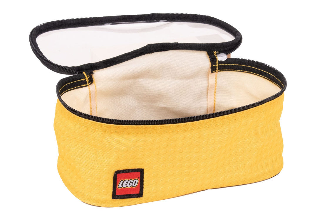 Żółty organizery LEGO na klocki z przezroczystą pokrywą marki BV JACOB COMPANY