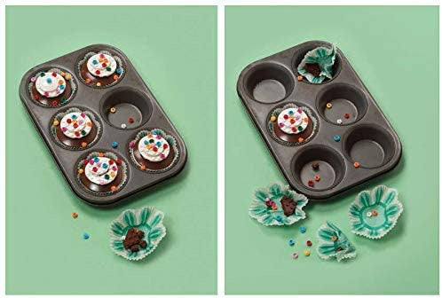 Zestaw pocztówek LEGO z muffinkami i kolorowymi posypkami w formie do pieczenia