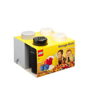 Pojemniki LEGO szare do przechowywania klocków w kształcie klocków LEGO