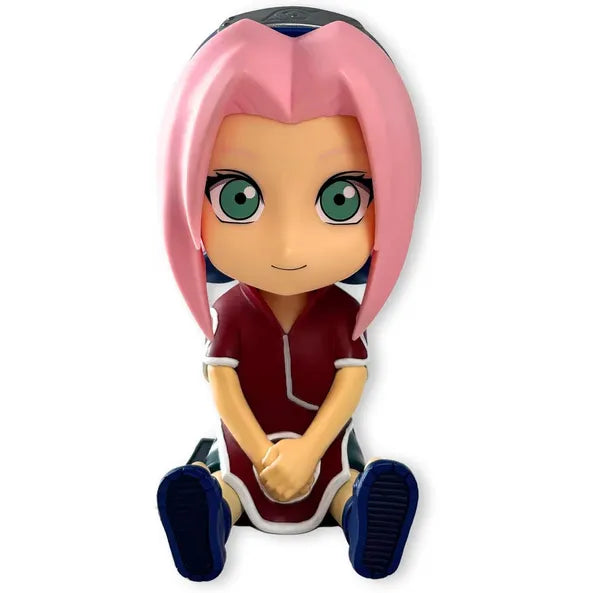 Skarbonka Naruto Sakura plastikowa figurka postaci z różowymi włosami i zielonymi oczami
