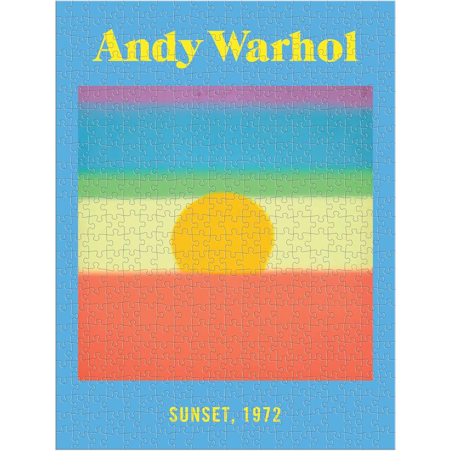 Puzzle Andy Warhol 500 elementów z kolorowym obrazem zachodu słońca z 1972 roku