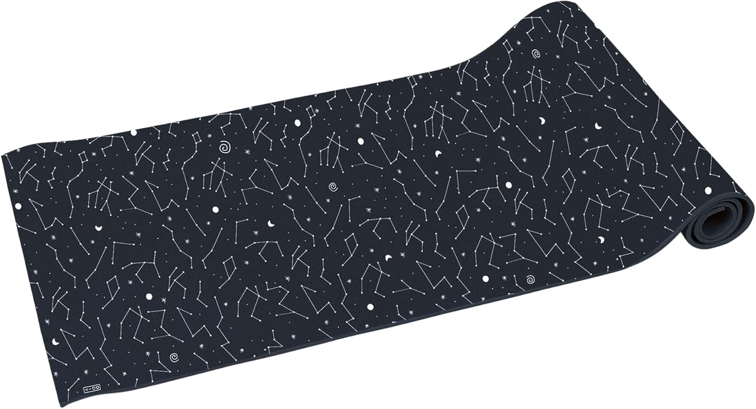 Mata do jogi cosmos WABOBA AB z motywem gwiazdozbiorów na ciemnym tle, antypoślizgowa i wygodna